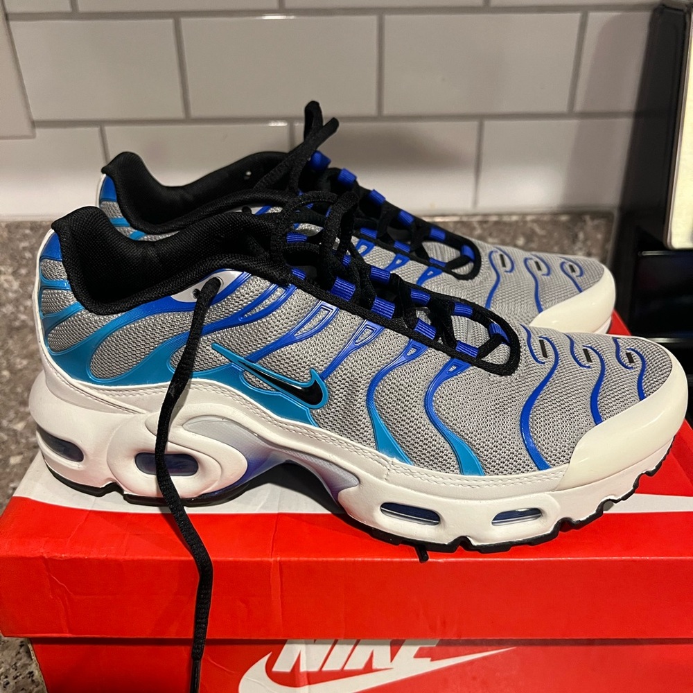 Nike Air Max Plus Blue and Black Sneakers